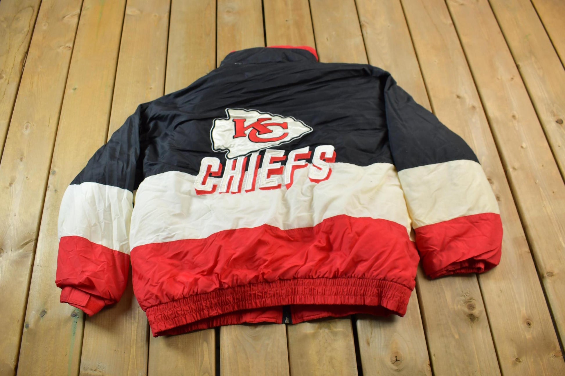 Vintage 1990s Kansas City Chiefs NFL Game Day Jacket from propervintagecanada