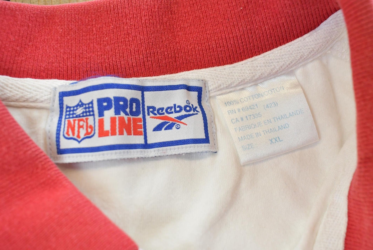 Vintage 1990s Kansas City Chiefs Reebok NFL Pro Line Polo T-Shirt Mens XL from propervintagecanada