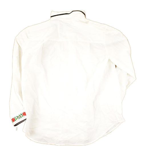 Vintage 1990s Karen Scott Floral christmas Button Up Shirt Women's L from propervintagecanada