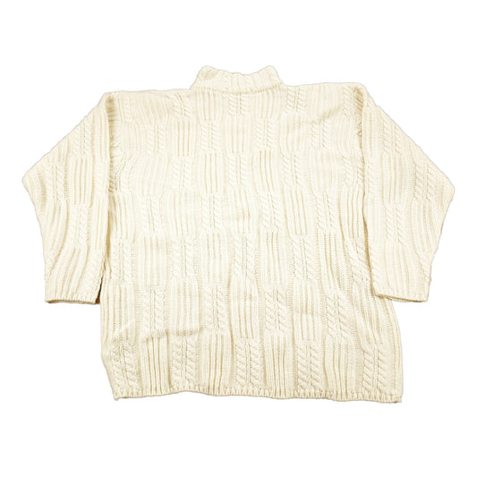 Vintage 1990s Karen Scott II Cable Knit Mockneck Sweater Women's 2XL from propervintagecanada