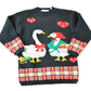 Vintage 1990s Karen Scott Love Ducks Country Style Knit Abstract Pattern Crewneck Sweater Men's Small from propervintagecanada