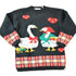 Vintage 1990s Karen Scott Love Ducks Country Style Knit Abstract Pattern Crewneck Sweater Men&