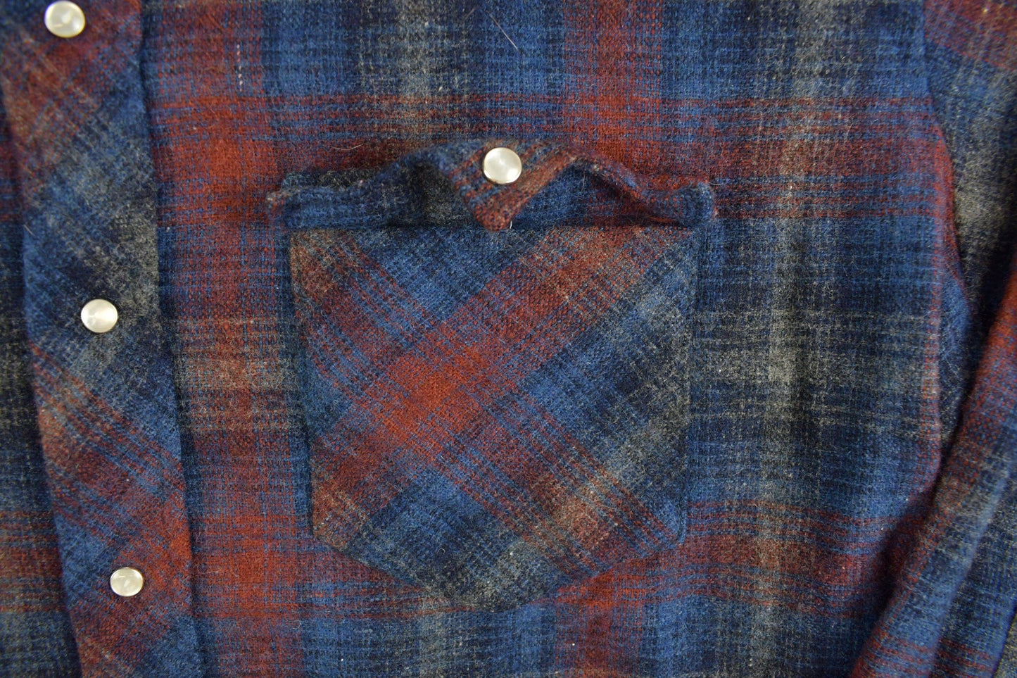 Vintage 1990s Karman Flannel Button Up Western Shirt Men's Large from propervintagecanada