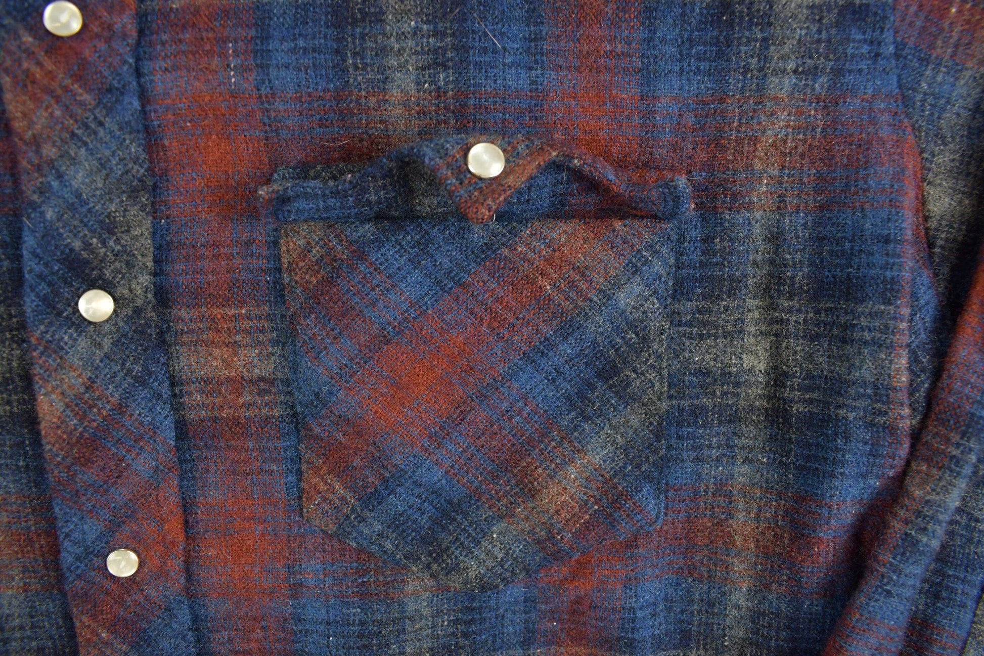 Vintage 1990s Karman Flannel Button Up Western Shirt Men's Large from propervintagecanada