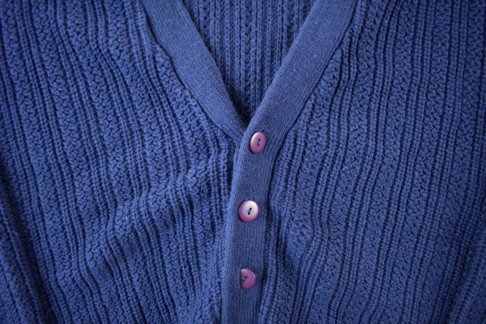 Vintage 1990s Kenneth Roberts Knit Cardigan Sweater Men's Large from propervintagecanada