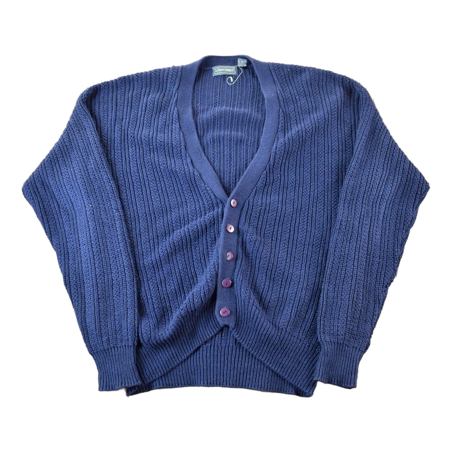 Vintage 1990s Kenneth Roberts Knit Cardigan Sweater Men's Large from propervintagecanada