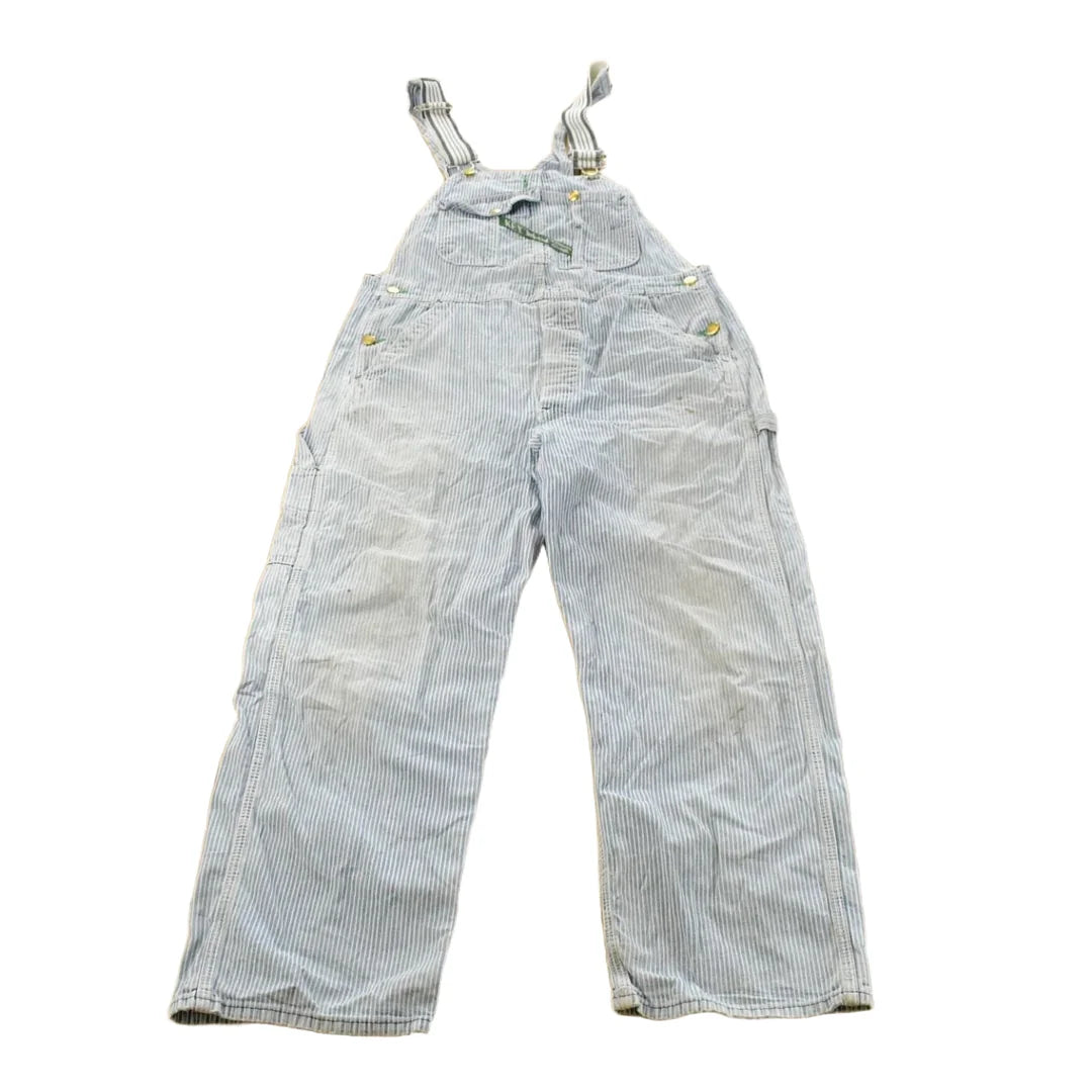 Vintage 1990s Key Imperial Striped Denim Overalls Men's 36 x 27 from propervintagecanada