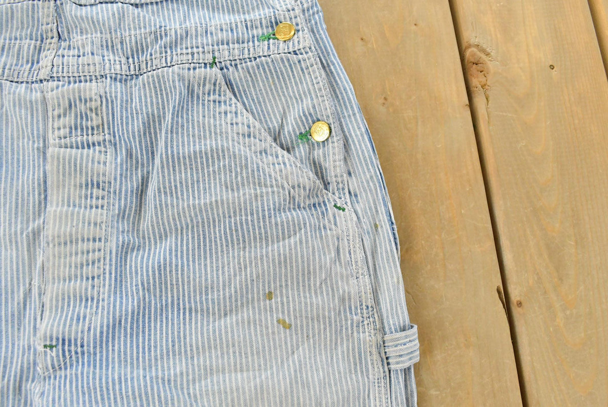 Vintage 1990s Key Imperial Striped Denim Overalls Men's 36 x 27 from propervintagecanada