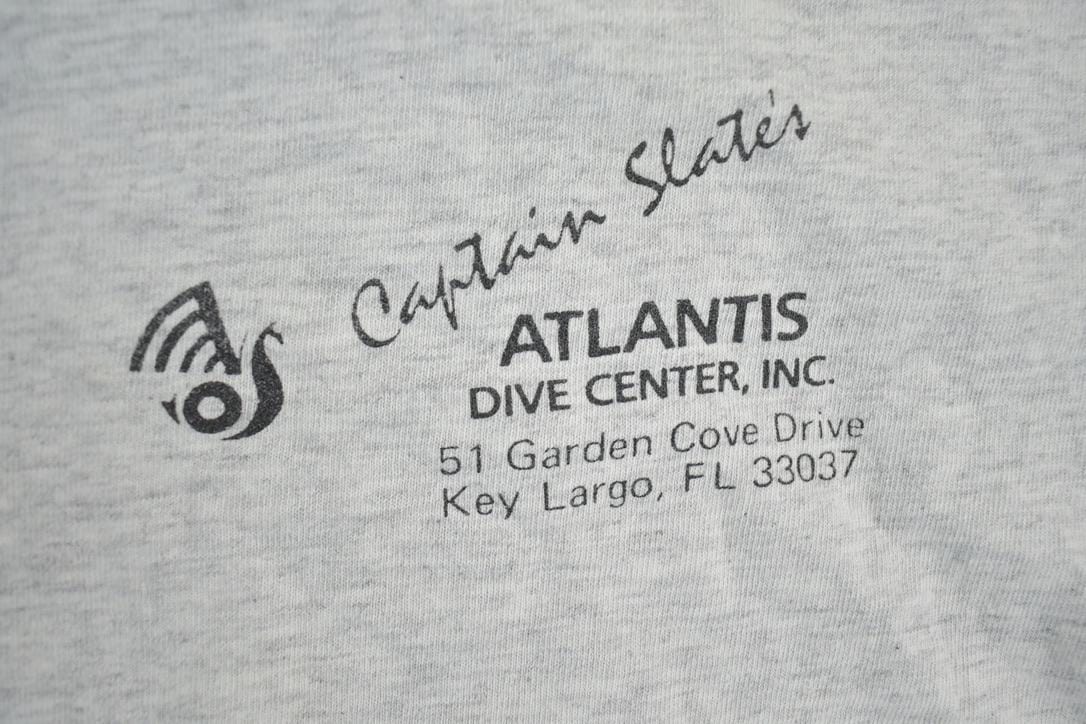 Vintage 1990s Key Largo Dive Pennekamp Souvenir Single Stitch Graphic Print T-Shirt Men's Large from propervintagecanada