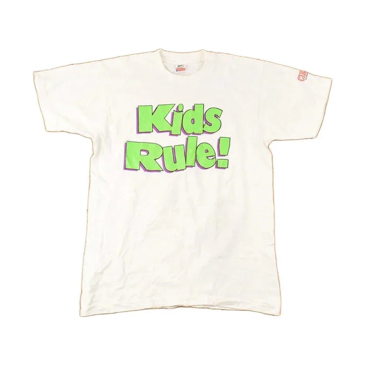 Vintage 1990s Kids Rule Souvenir Cartoon T-Shirt Men's M from propervintagecanada