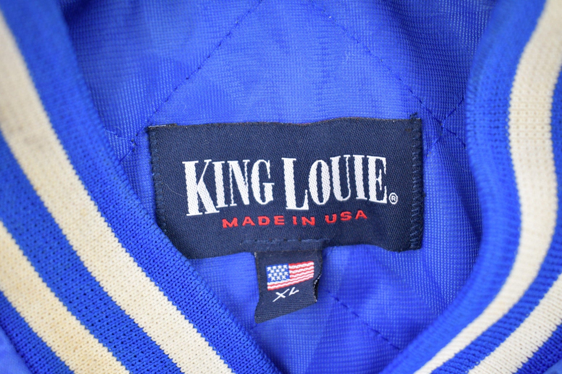 Vintage 1990s King Louie Satin Bomber Jacket Men's XL from propervintagecanada