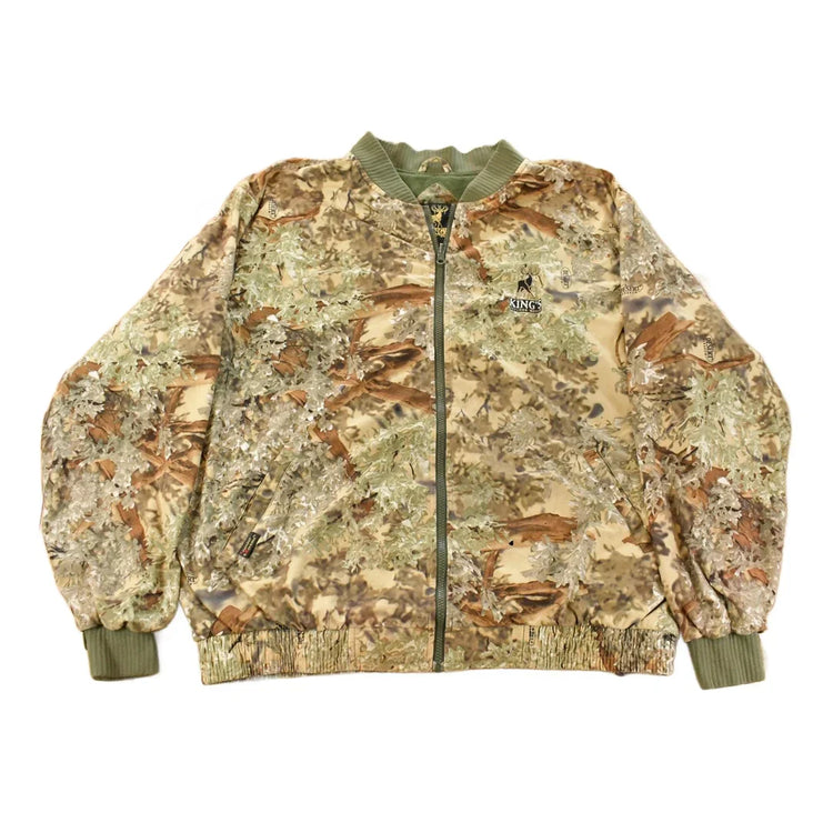 Vintage 1990s King's Outdoor World Tree Camo Bomber Jacket Men's XL / Woodland / Streetwear / 90s / Hunting / from propervintagecanada