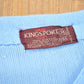 Vintage 1990s King Sport Light Blue Knitted Cardigan Sweater Men's Small from propervintagecanada