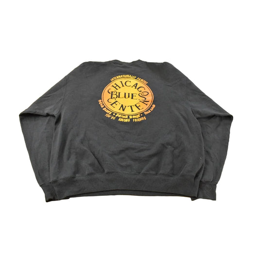 Vintage 1990s Kingston Mines Chicago Blues Music Festival Graphic Crewneck Sweatshirt Men's L from propervintagecanada