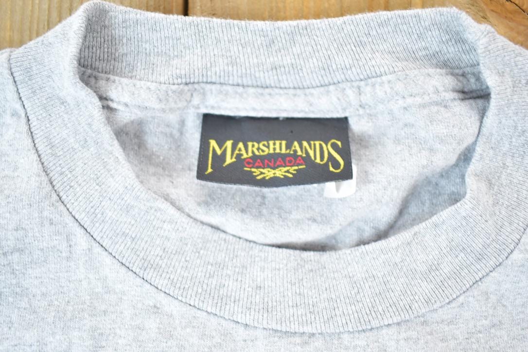 Vintage 1990s Kipawa Lake Fishing Souvenir Single Stitch Graphic Print T-Shirt Made In USA Men's Large from propervintagecanada