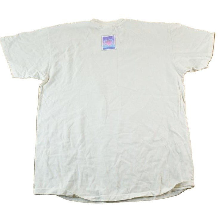 Vintage 1990s Kissing Love Swans Souvenir Single Stitch Graphic Print T-Shirt Men's XL from propervintagecanada