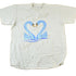 Vintage 1990s Kissing Love Swans Souvenir Single Stitch Graphic Print T-Shirt Men&