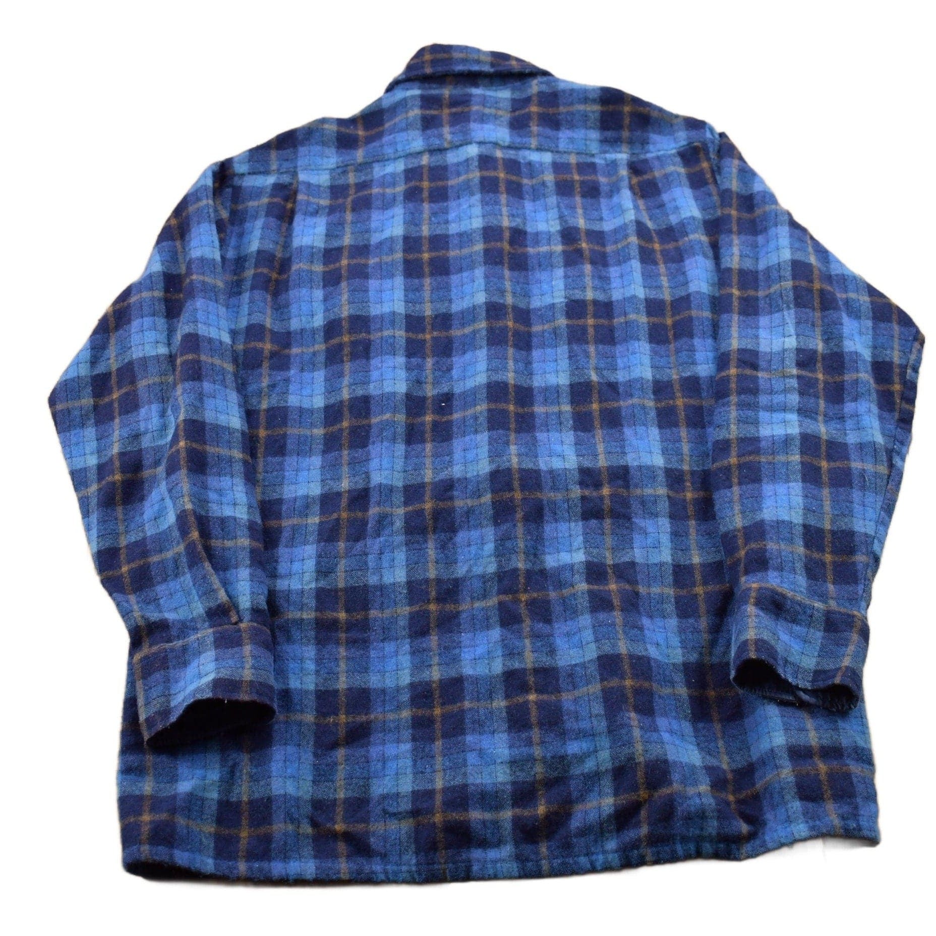 Vintage 1990s Kmart Plaid Wool Flannel Button Up Shirt Men's Large from propervintagecanada