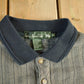 Vintage 1990s Knights At Round Table Tall Striped Button Up Sweatshirt Men's Large from propervintagecanada