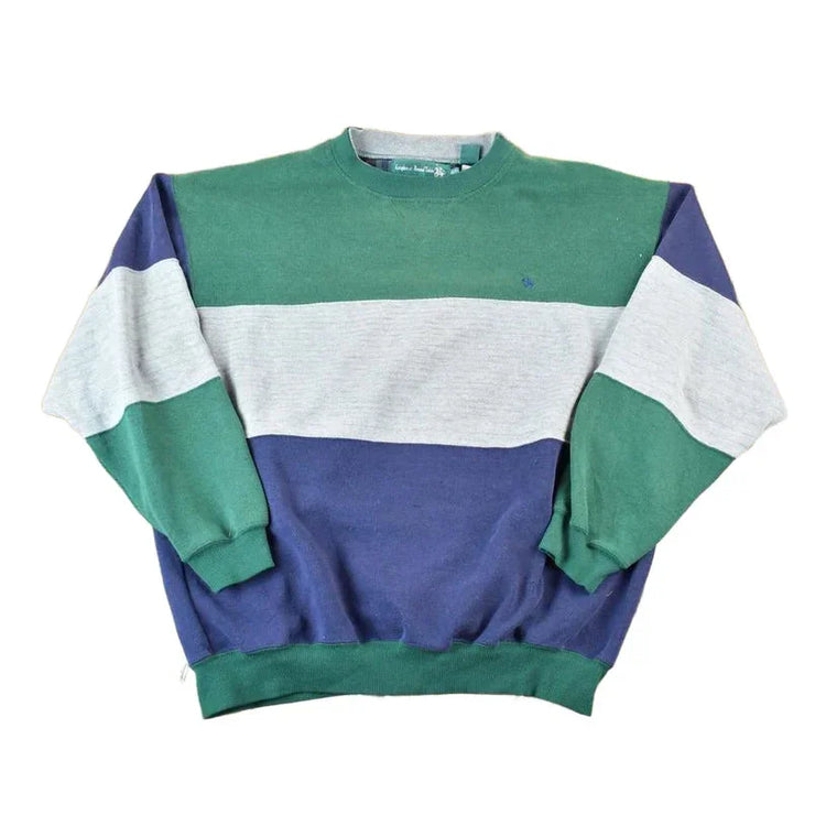 Vintage 1990s Knights Of Round Table Colour Block Crewneck Sweatshirt Men's XL from propervintagecanada