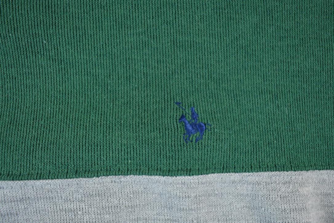 Vintage 1990s Knights Of Round Table Colour Block Crewneck Sweatshirt Men's XL from propervintagecanada