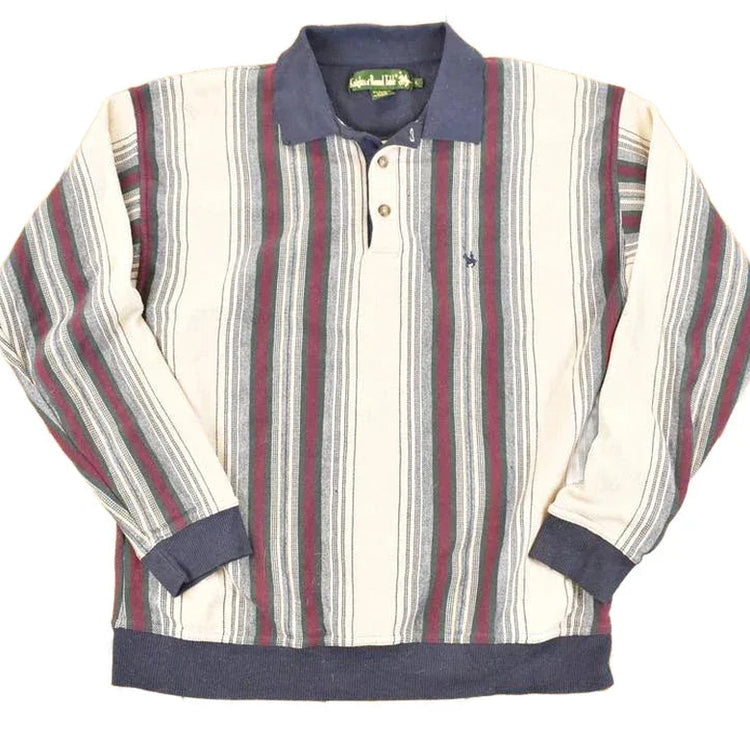 Vintage 1990s Knights Of Round Table Quarter Button Up Shirt Men's L / Preppy Button Up / 90's Dress Shirt from propervintagecanada