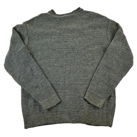 Vintage 1990s Knightsbridge Knit Abstract Pattern Crewneck Sweater Men's XL from propervintagecanada