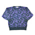 Vintage 1990s Knit Abstract Pattern All Over Print Crewneck Sweater Women&