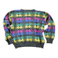 Vintage 1990s Knit Abstract Pattern Crewneck Sweater Mens Medium from propervintagecanada