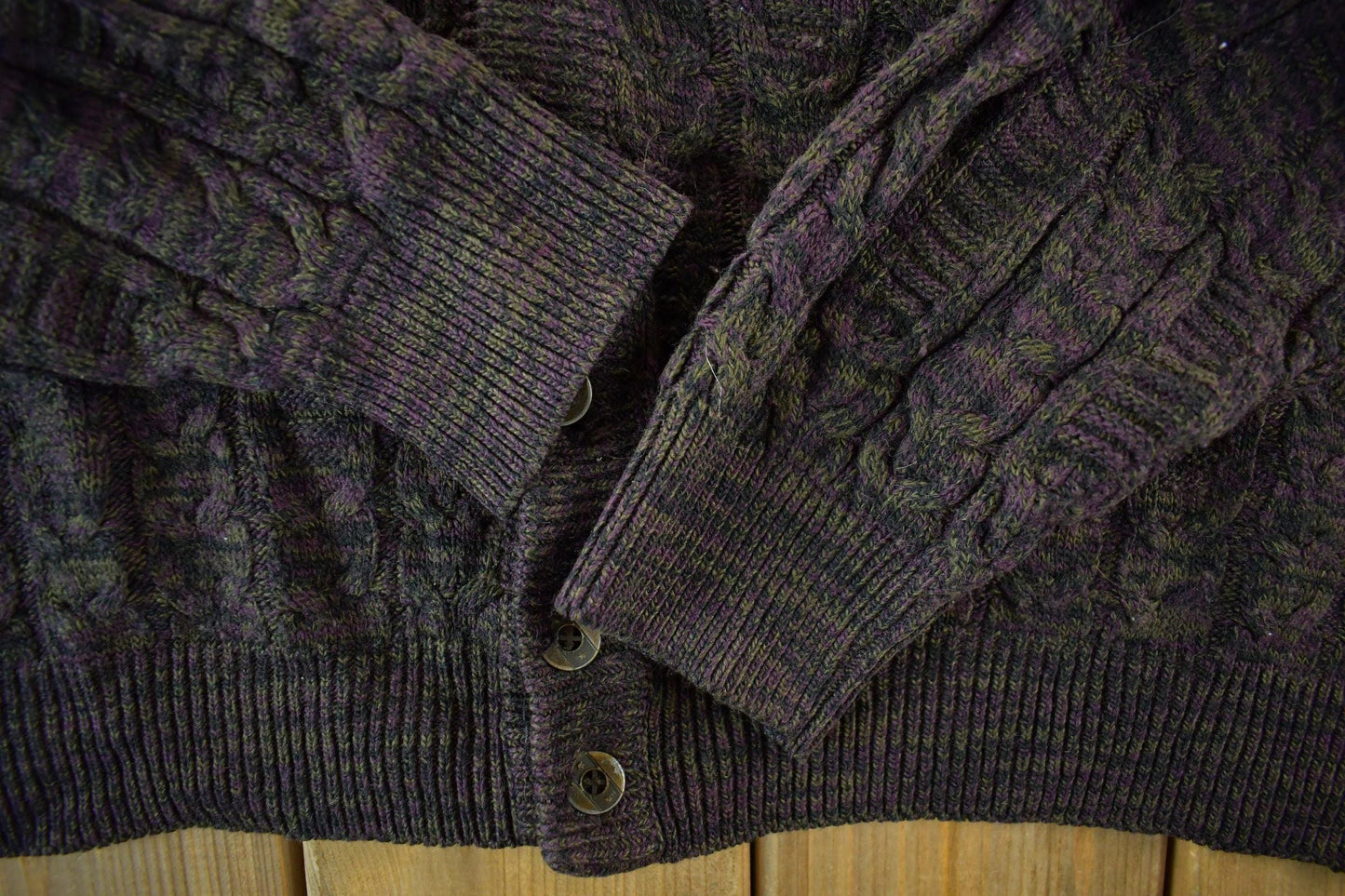Vintage 1990s Knit Cardigan Sweater Men's Large from propervintagecanada