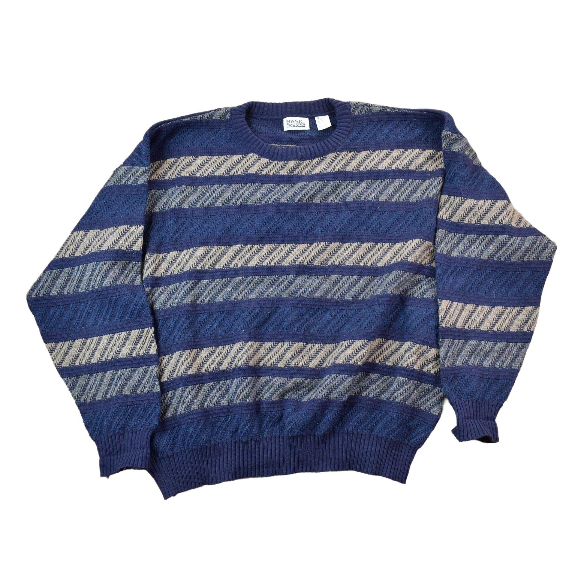 Vintage 1990s Knit Crewneck Sweater Men's 2XL from propervintagecanada