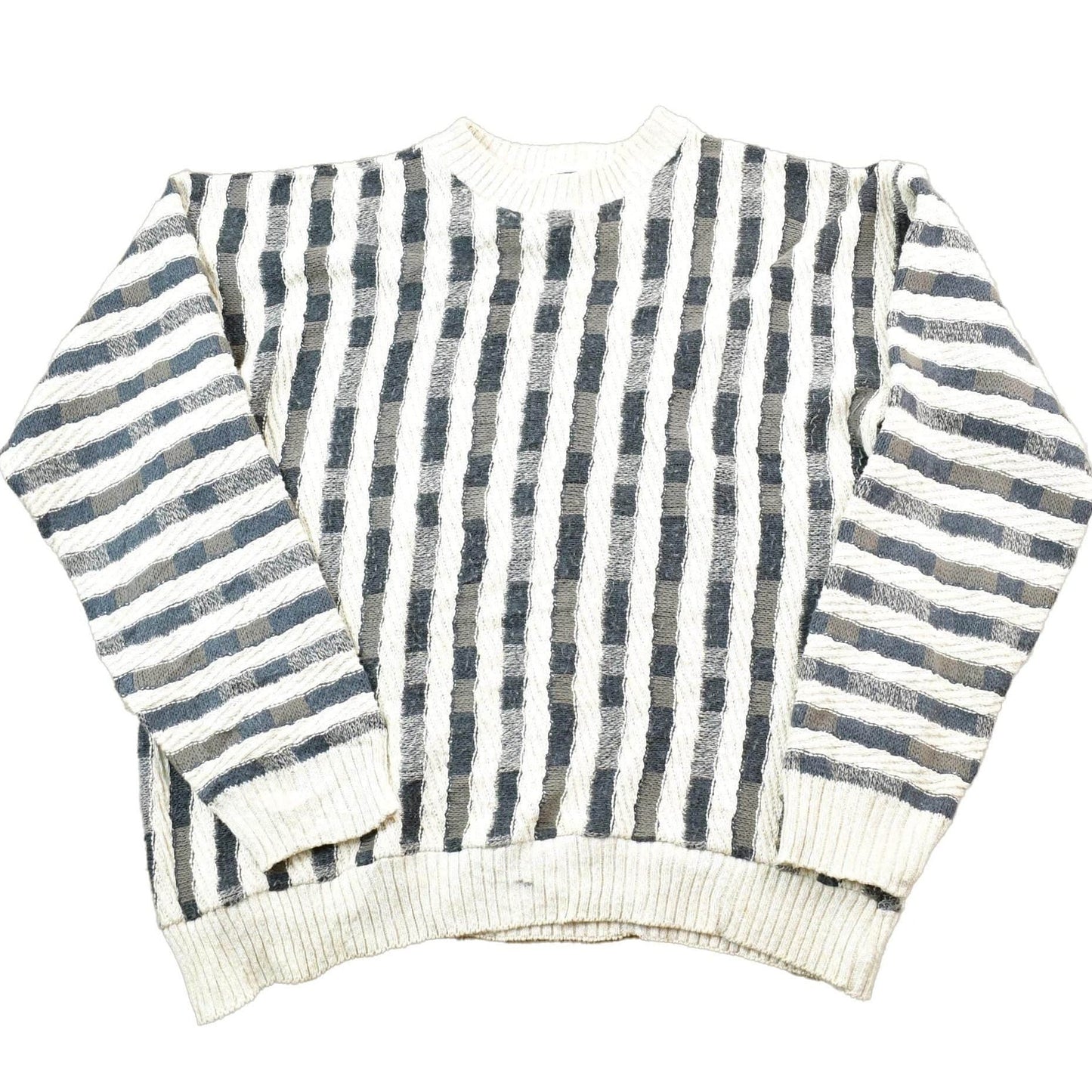 Vintage 1990s Knit Crewneck Sweater Men's Large from propervintagecanada