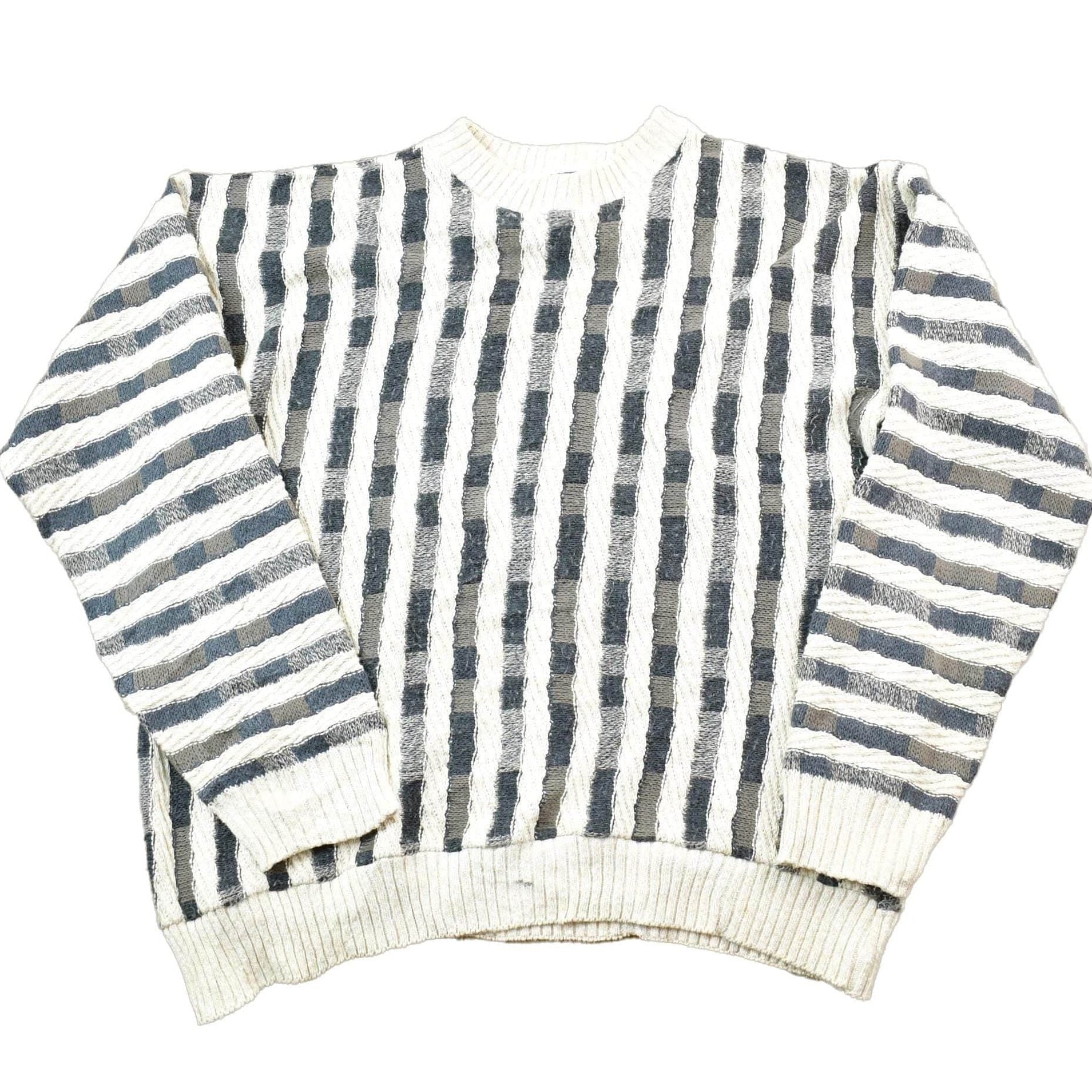 Vintage 1990s Knit Crewneck Sweater Men's Large from propervintagecanada