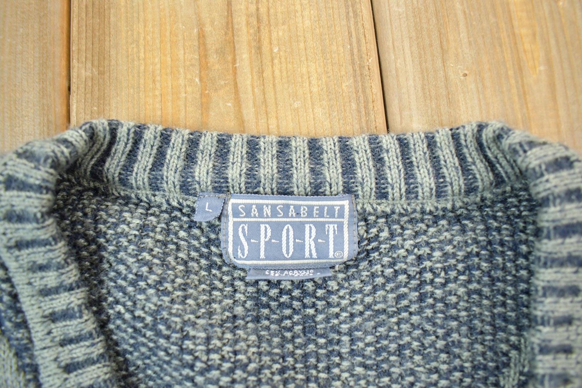 Vintage 1990s Knit Crewneck Sweater Men's Large from propervintagecanada