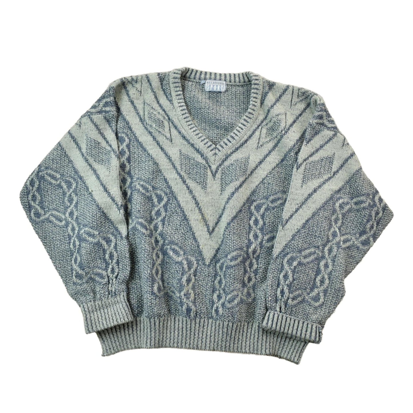 Vintage 1990s Knit Crewneck Sweater Men's Large from propervintagecanada
