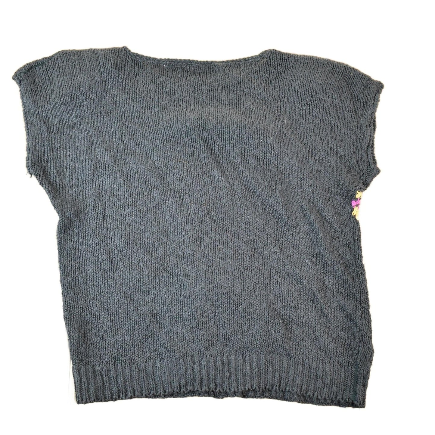 Vintage 1990s Knit Floral Pattern Crewneck Sweater Womens L from propervintagecanada