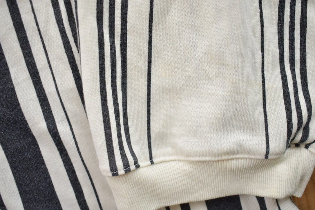 Vintage 1990s Knit Series Vertical Striped Hoodie Women's 2XL from propervintagecanada