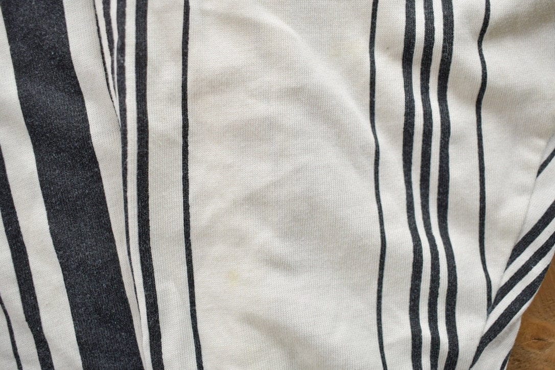 Vintage 1990s Knit Series Vertical Striped Hoodie Women's 2XL from propervintagecanada