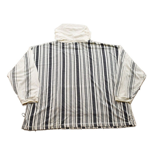 Vintage 1990s Knit Series Vertical Striped Hoodie Women's 2XL from propervintagecanada