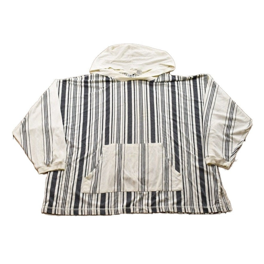 Vintage 1990s Knit Series Vertical Striped Hoodie Women's 2XL from propervintagecanada