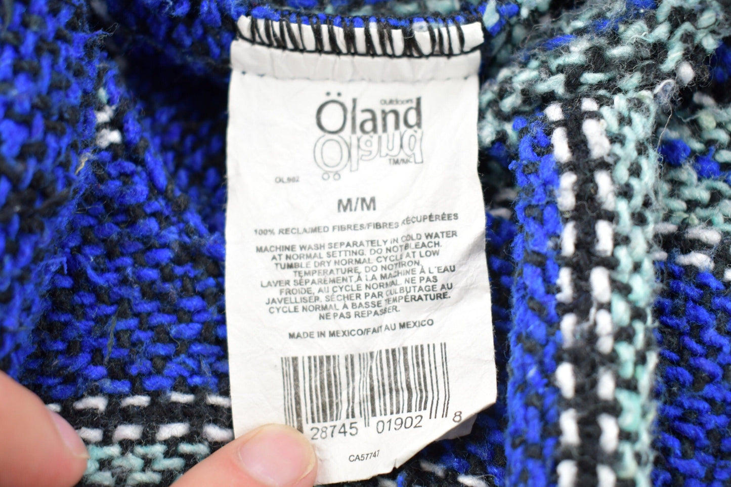 Vintage 1990s Knitted Baja Hooded Sweater Men's Medium from propervintagecanada