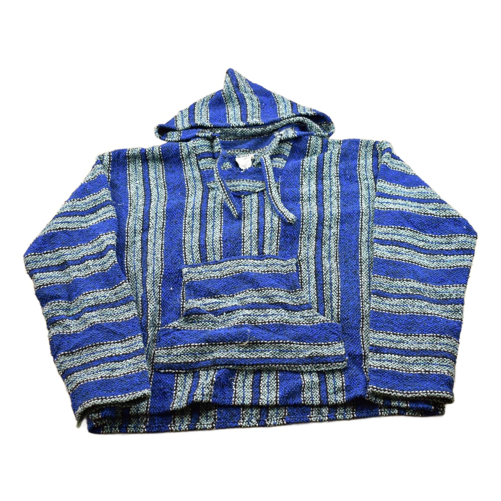 Vintage 1990s Knitted Baja Hooded Sweater Men's Medium from propervintagecanada