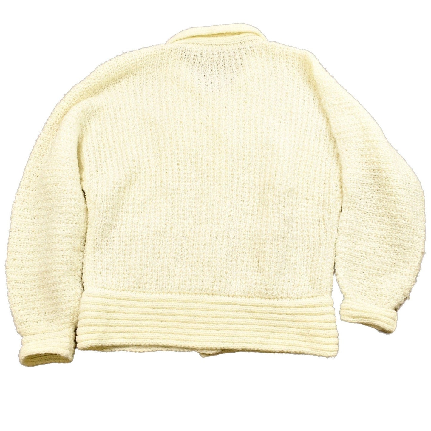 Vintage 1990s Knitted Blank Cardigan Sweater Men's Small from propervintagecanada