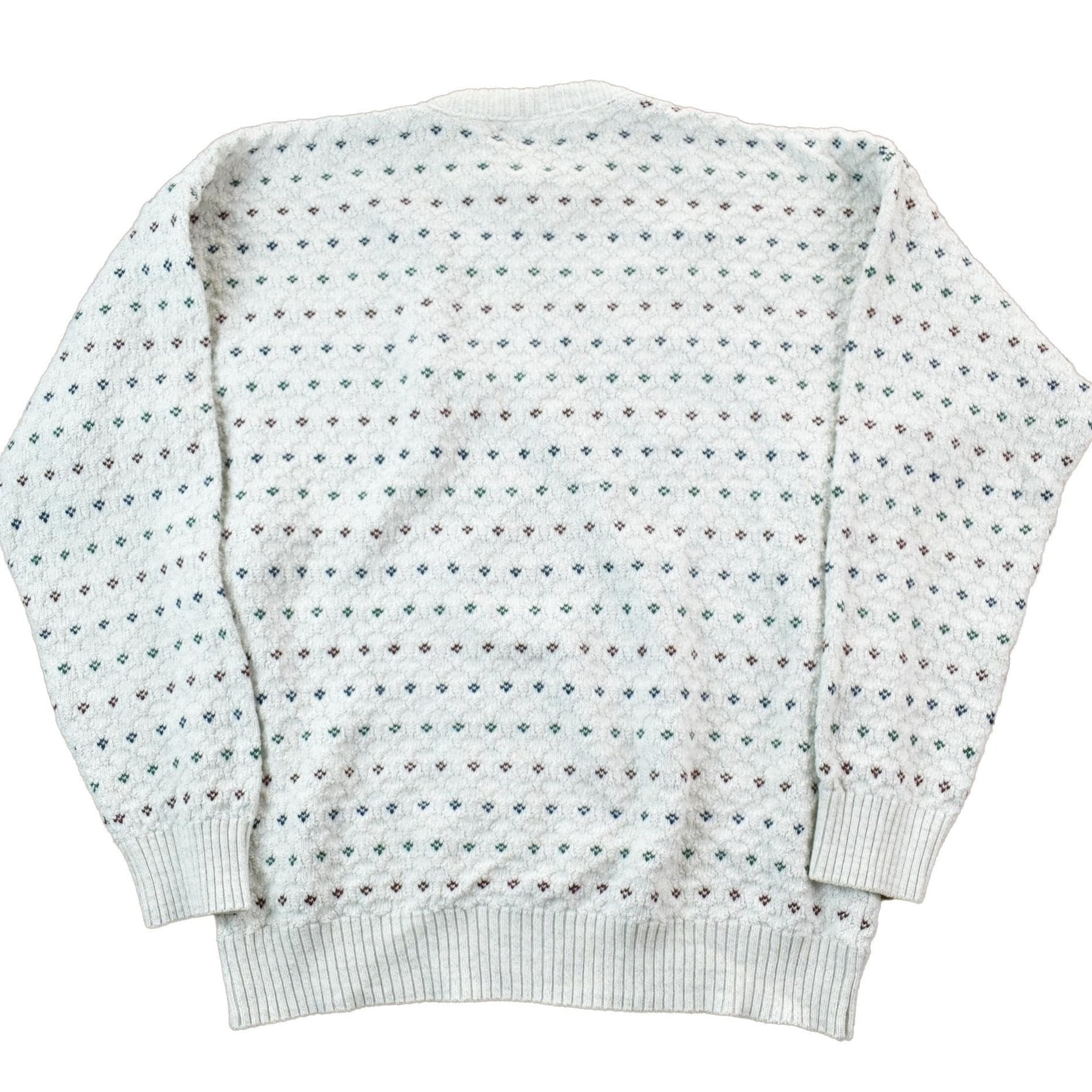 Vintage 1990s Knitted Crewneck Sweater Men's Large from propervintagecanada