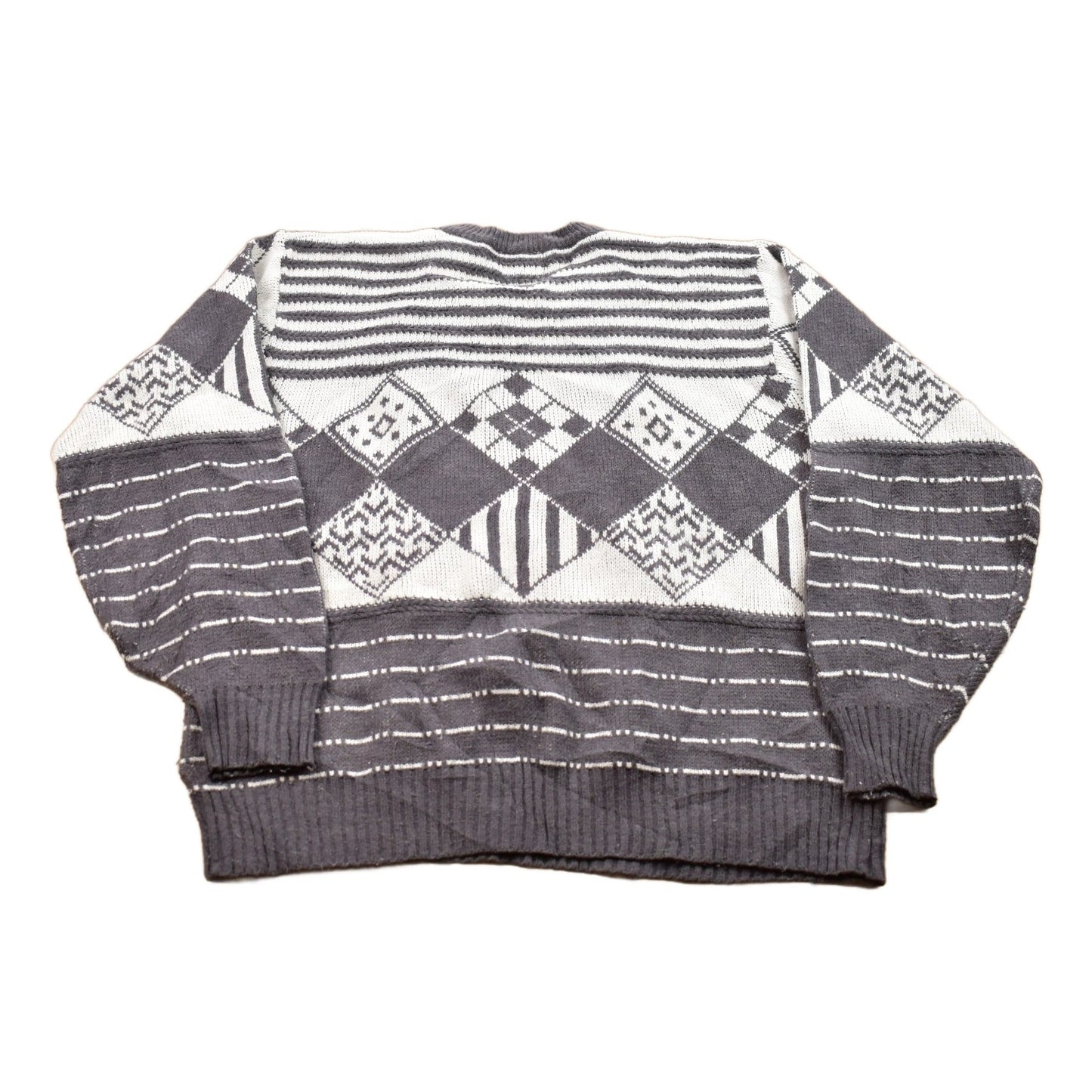 Vintage 1990s Knitted Crewneck Sweater Men's Large from propervintagecanada