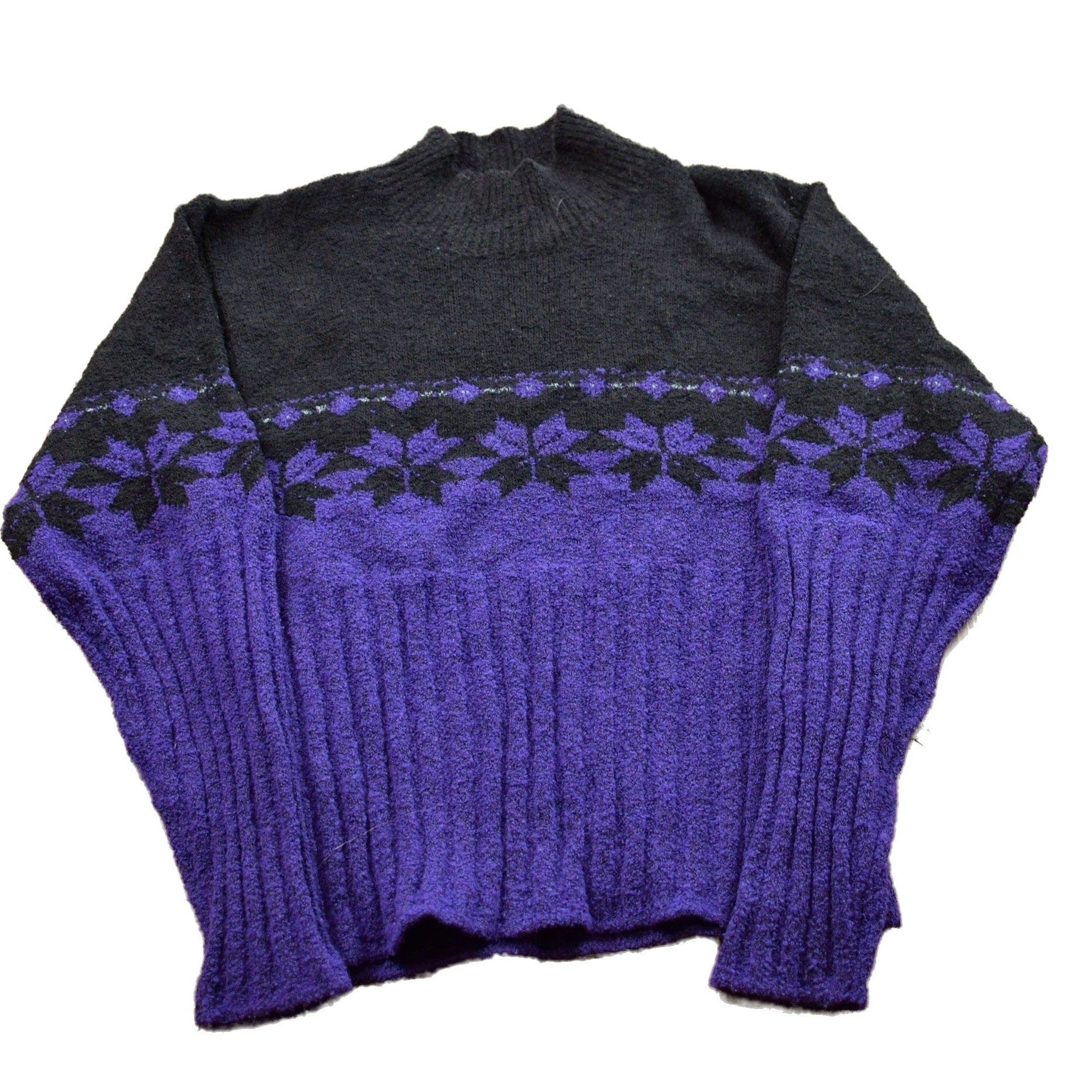 Vintage 1990s Knitted Crewneck Sweater Women's XS from propervintagecanada