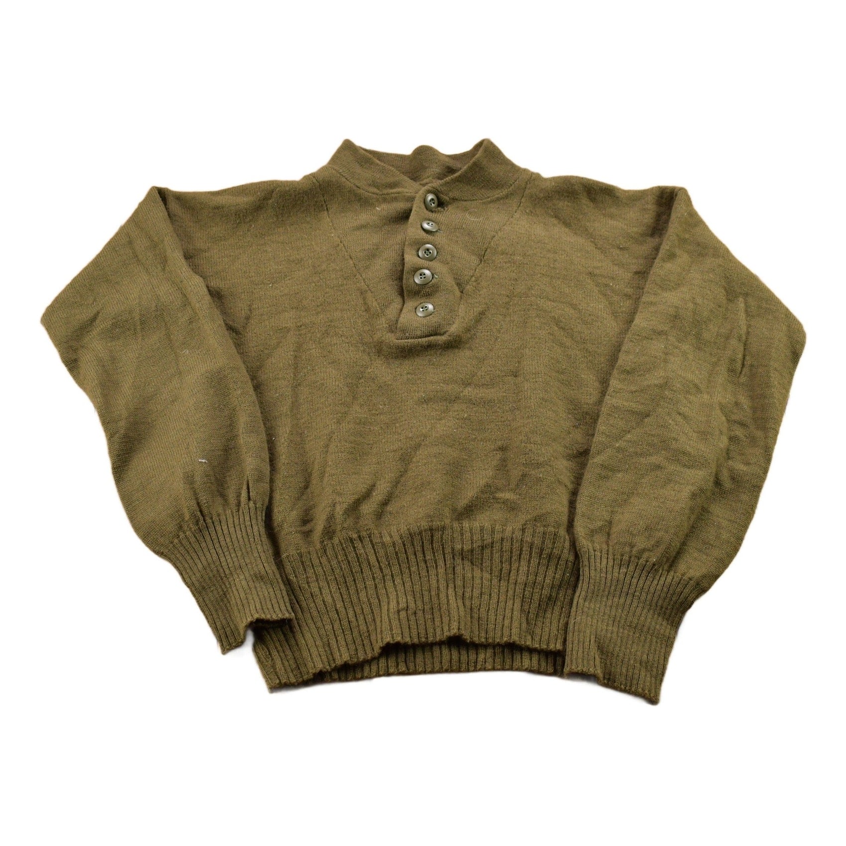 Vintage 1990s Knitted Quarter Button Sweater Men's Small from propervintagecanada