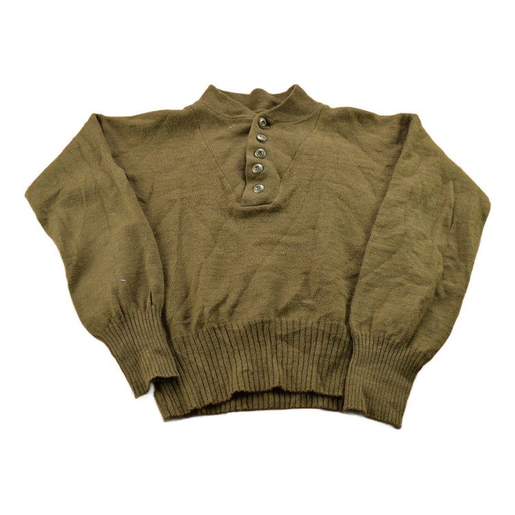 Vintage 1990s Knitted Quarter Button Sweater Men's Small from propervintagecanada