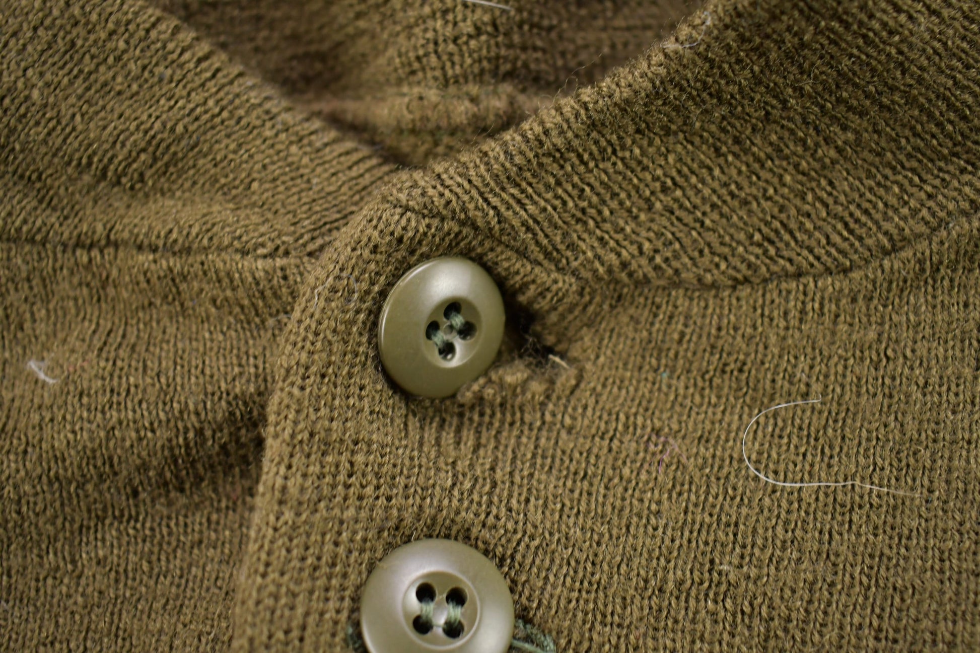 Vintage 1990s Knitted Quarter Button Sweater Men's Small from propervintagecanada
