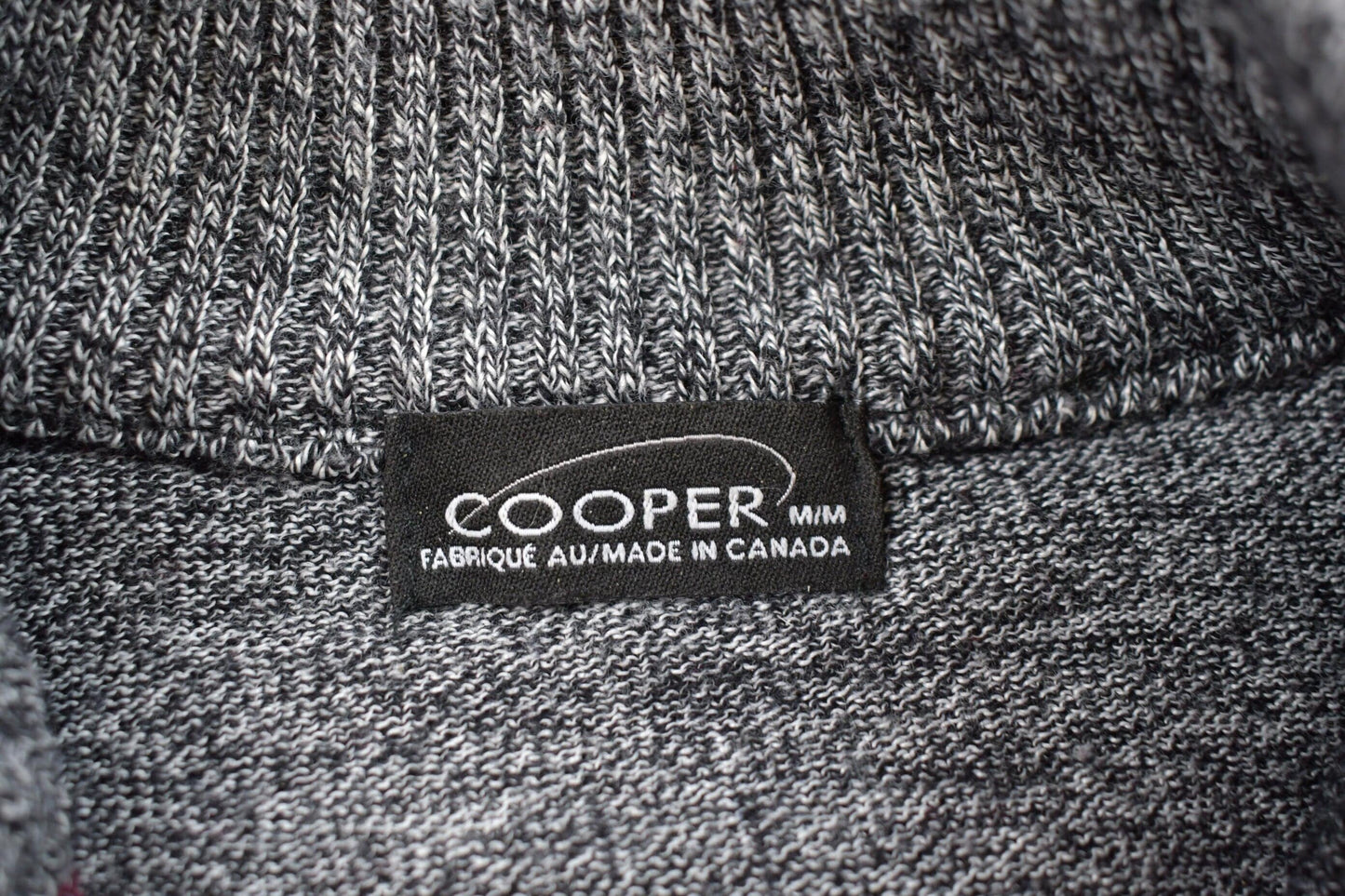 Vintage 1990s Knitted Quarter Zip Sweater Men's Medium from propervintagecanada